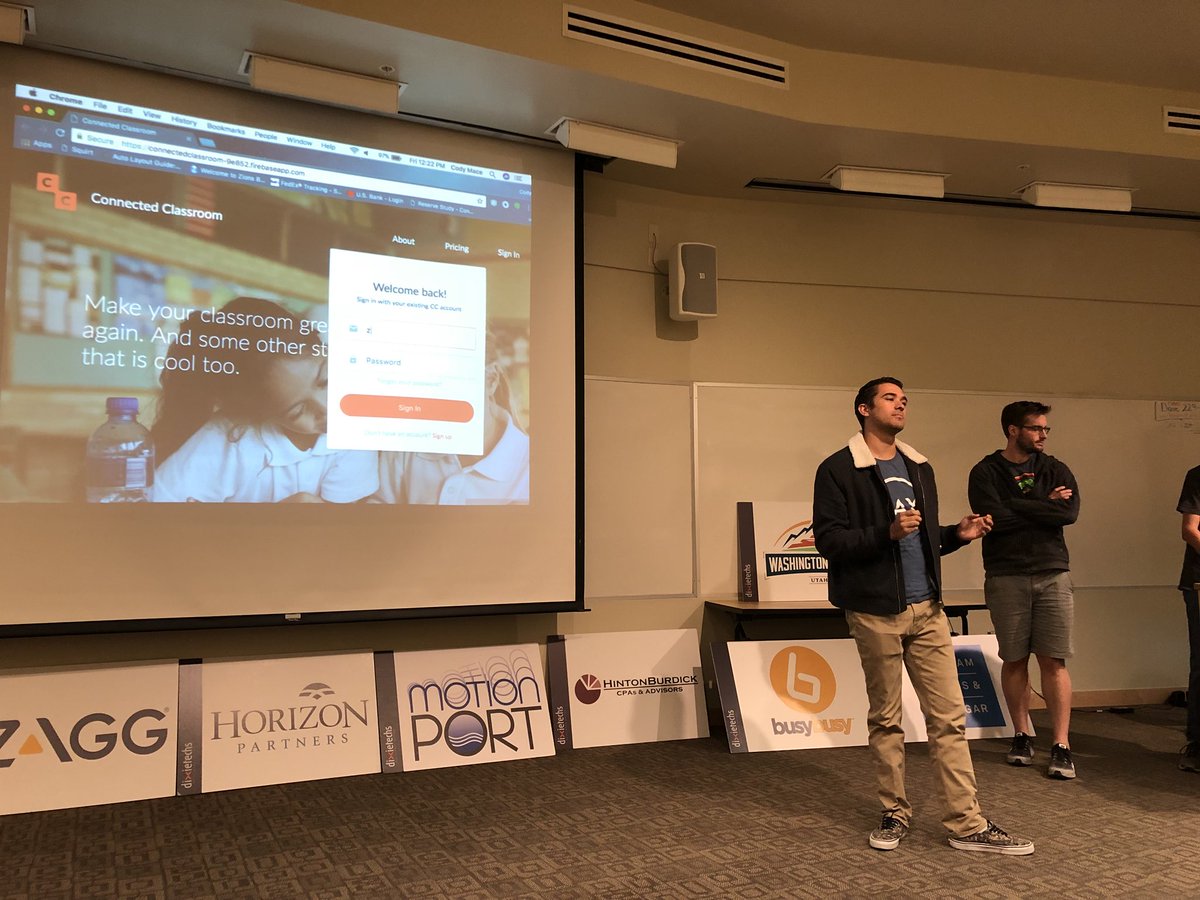 PaulHill_io's tweet photo. Demonstrations from our #CodeCamp2017 winners at the @SiliconSlopes Saint George Chapter lunch meetup #UtahTech https://t.co/D3fbRQIpSB