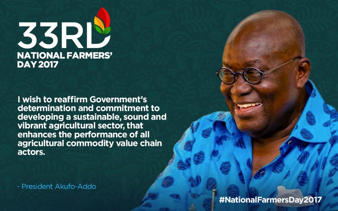 NAkufoAddo's tweet image. Excerpts from my speech earlier today. #NationalFarmersDay2017