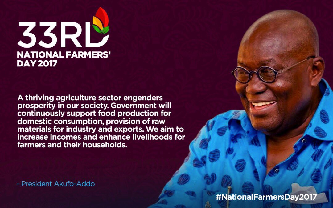 NAkufoAddo's tweet image. Excerpts from my speech earlier today. #NationalFarmersDay2017