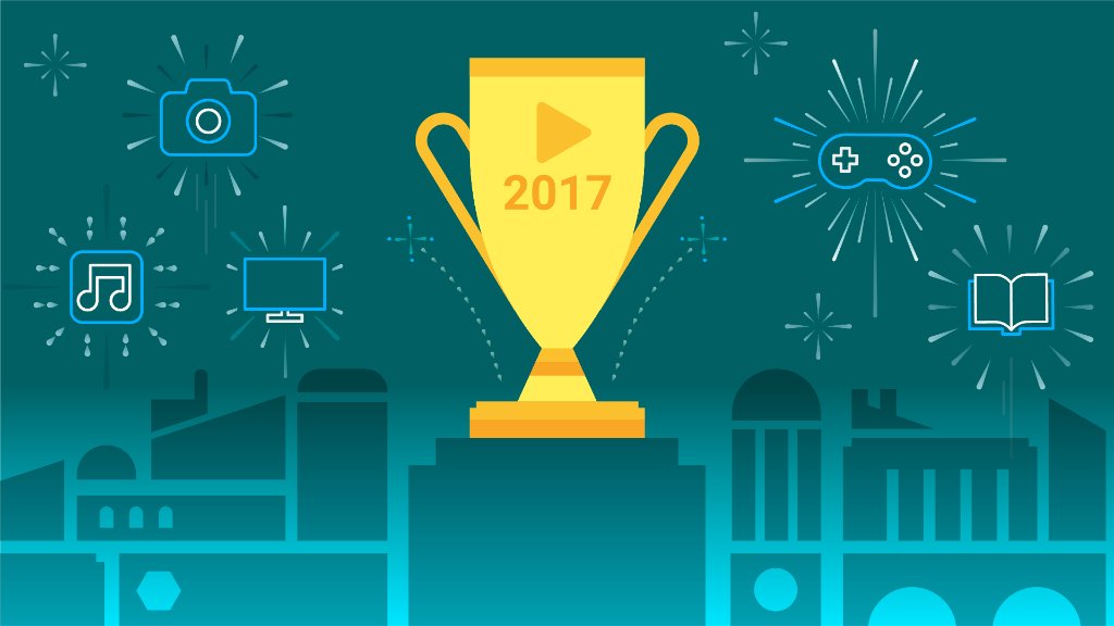 Google's tweet photo. Hit ▶️ on this year's most popular apps, games, music, movies, TV shows and books. Announcing @GooglePlay's "Best of 2017" → https://t.co/dgkKZRPAhO https://t.co/enY3lCH2lZ