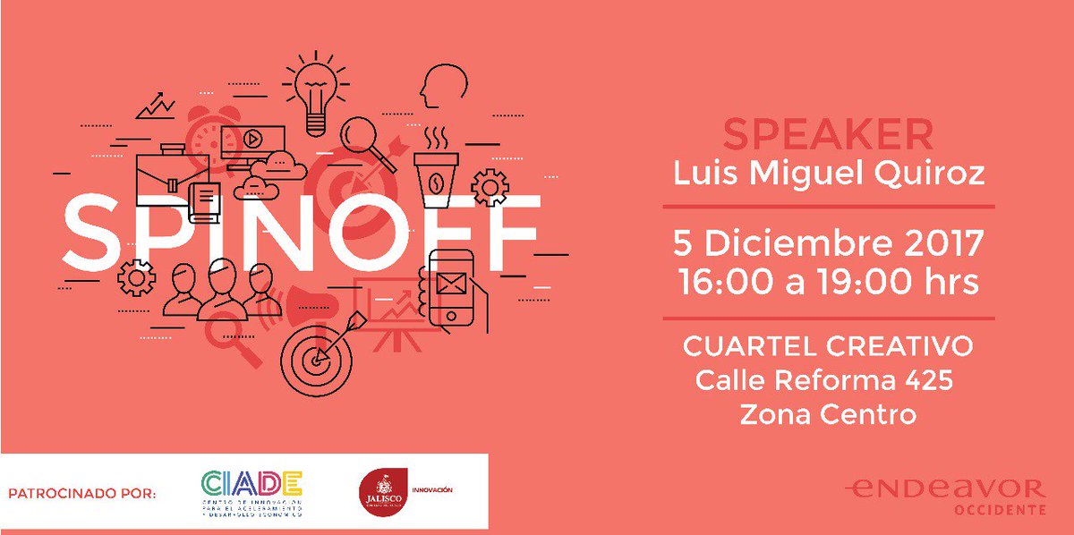 InnovacionJal's tweet photo. ¿Tienes una empresa? Te invitamos a participar en esta charla-taller, usando el código ENDEAVOR:
https://t.co/Oq6KaqJnJb https://t.co/otdPFE9D0F