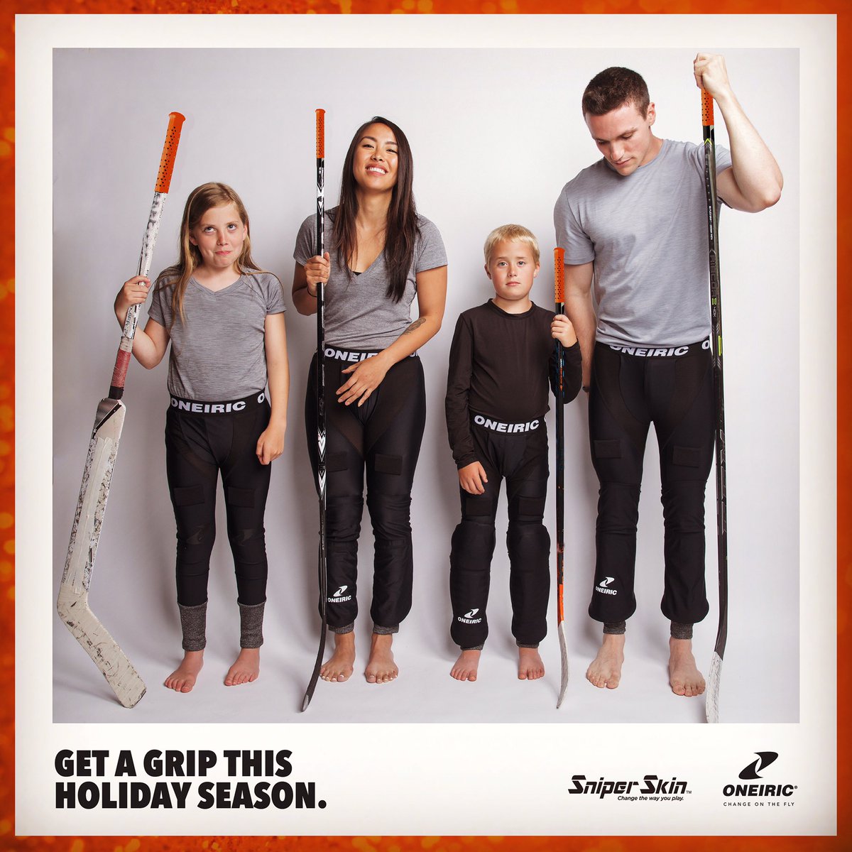 Get a grip this holiday season with our hockey gift pack featuring Sniper Skin stick grips! Enter GETAGRIP at checkout. oneiric.ca