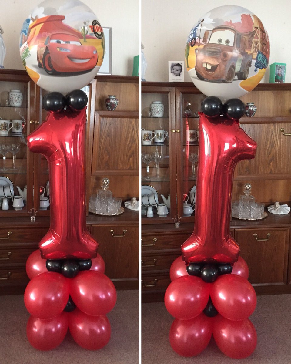 BalloonsBeyond_'s tweet photo. A #Cars themed first #birthday display for one lucky little boy 🎈🎉 #firstbirthday #disneycars #disney #qualatexballoons #balloons https://t.co/2GspZR3RCS