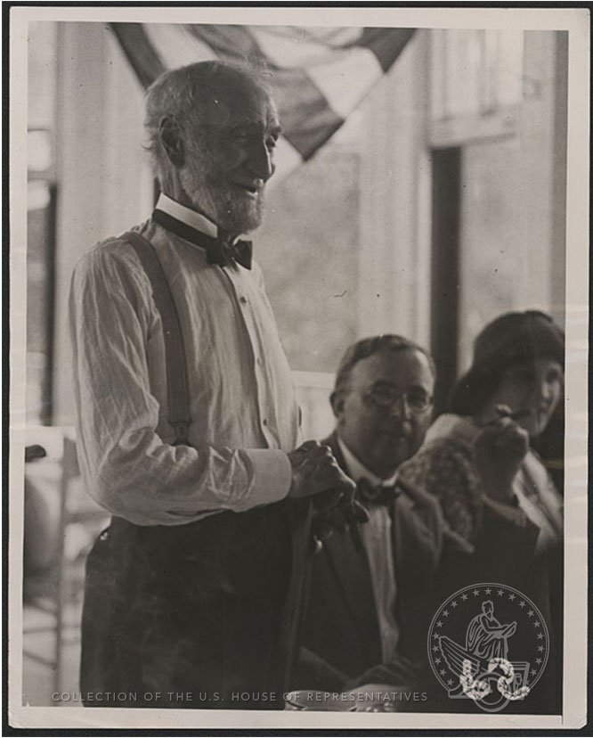 Happy 199th birthday, Danville\s favorite son, Speaker Joe Cannon, applauds you.  