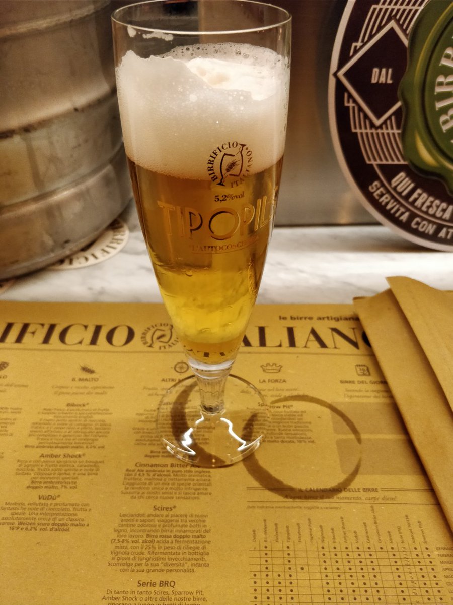 yakkys's tweet photo. This is really something over the moon. Easily one of the best beer ever. A fantastic grassy aroma, a crispy body and a perfect finish. Something I'd have all day long #tipopils https://t.co/QZCKv3zXAS
