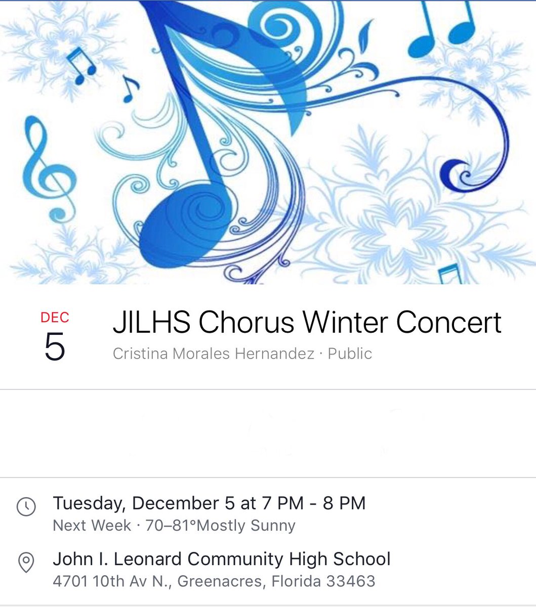 jilhschorusdept's tweet photo. Our Winter Concert is this Tuesday at 7:00pm! Come hear your Singing Lancers perform beautiful holiday music! #chorus #tistheseasontobejolly #musiced https://t.co/3JhubfhXRY