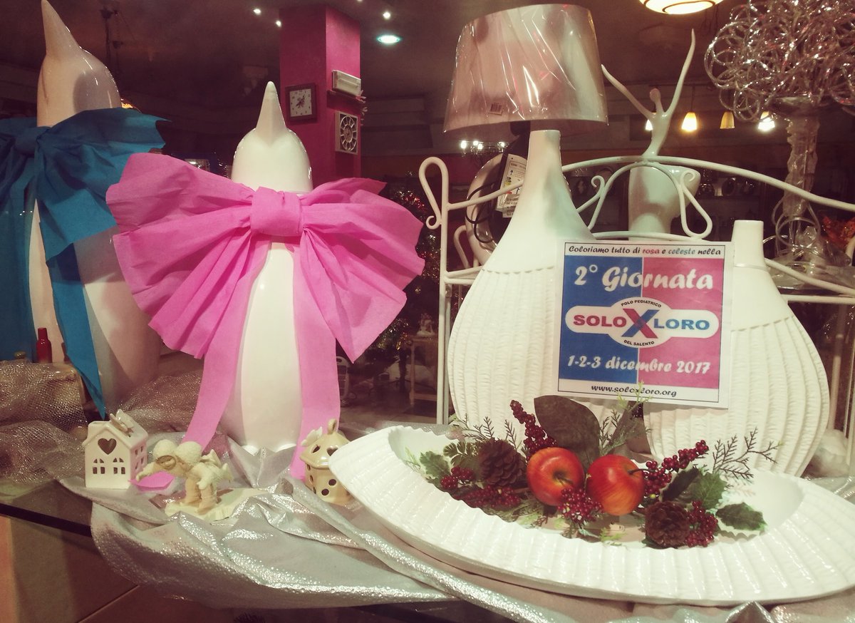LArteDellaCasa's tweet photo. Anche @LArteDellaCasa aderisce all'iniziativa promossa dalla rete sociale 'SOLO X loro'! Accendiamo i riflettori sul nascente Polo Pediatrico del 'Vito Fazzi' di #Lecce...coloriamo tutto di rosa e celeste! #1dicembre #soloxloro https://t.co/obom0Iok8p