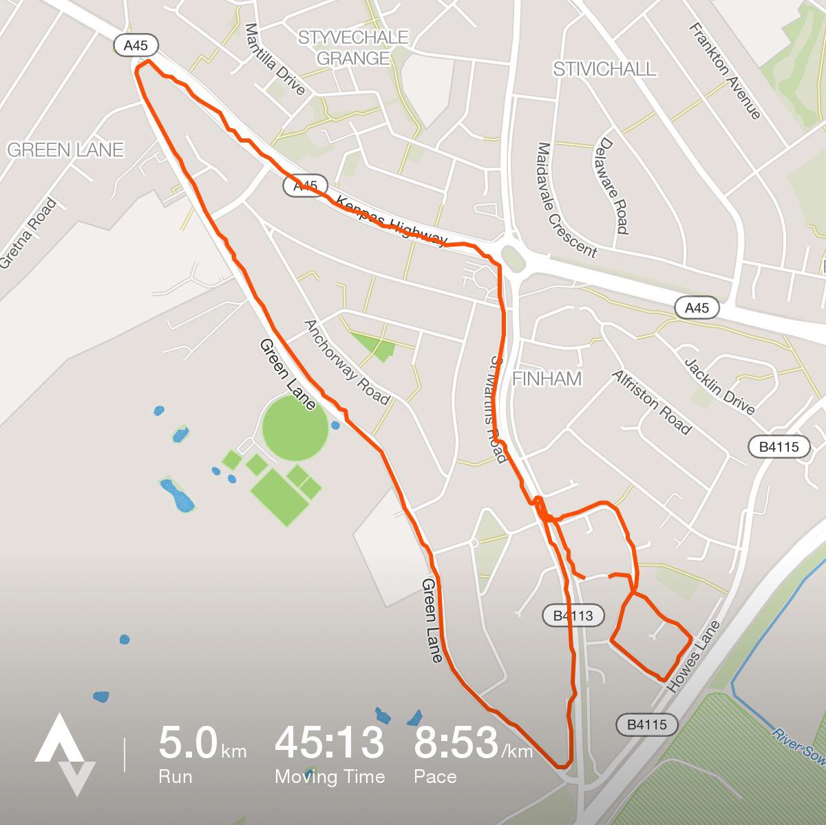 VeenaLad's tweet photo. @runup2christmas first run done, 5km down! Who knew I had it in me?! #RU2C #slowandsteady @Benjaminvear https://t.co/uCdZZCmczU