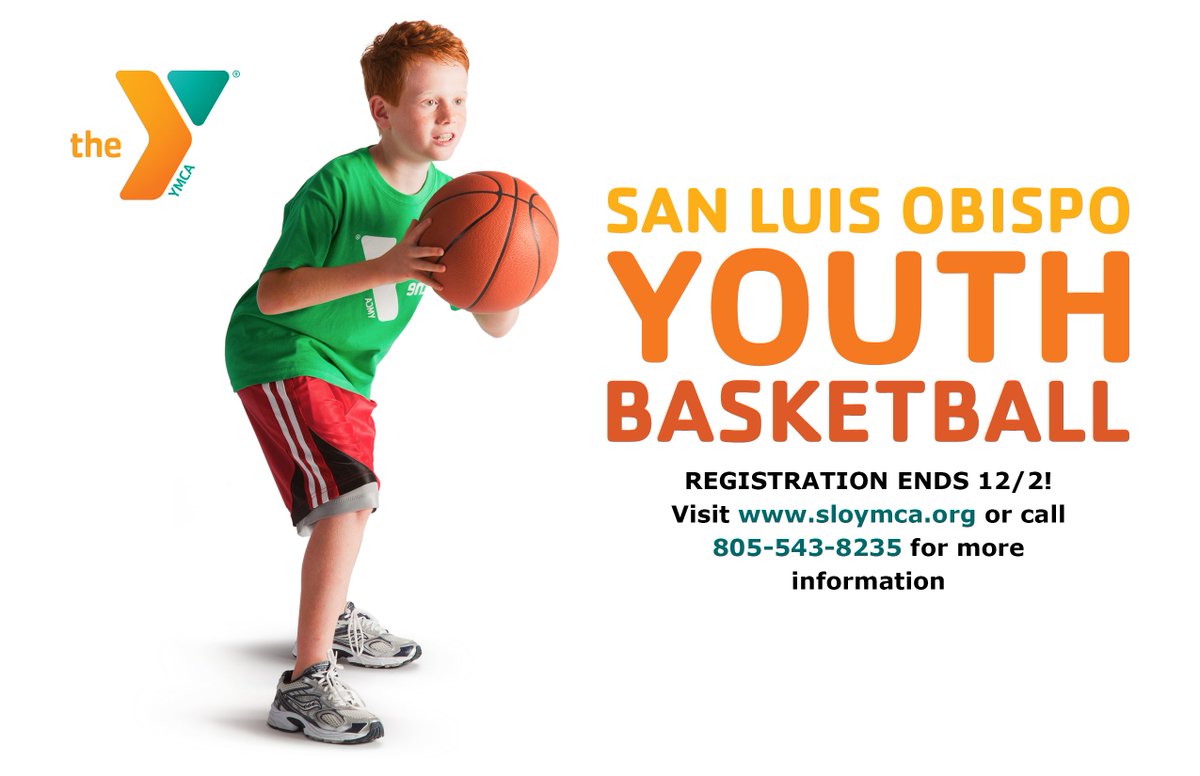 San Luis Obispo! The Y's Youth Basketball program is coming to you and there is only ONE DAY LEFT to register! Visit sloymca.org for more info! #sloymca #ymca #slo #youth #youthsports #basketball #youthdevelopment #healthyliving #sports