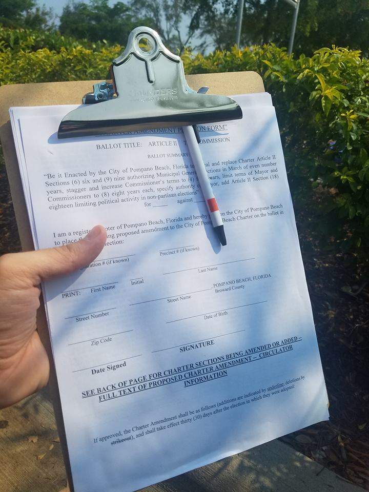 PBTermLimits's tweet photo. TOMORROW we're going out petitioning to establish #TermLimits for our City Commission and Mayor, send us a DM if you want to volunteer and join us! https://t.co/yeOh1vtItp