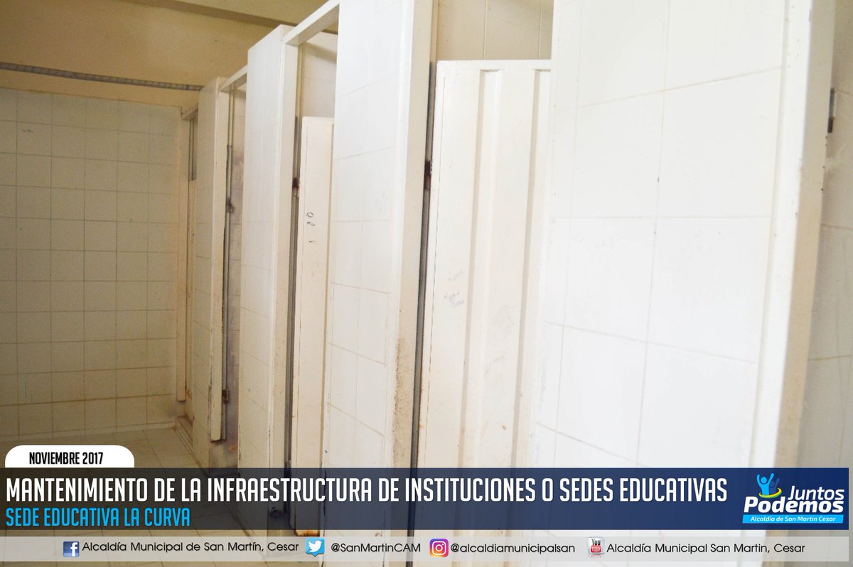 SanMartinCAM's tweet photo. Mantenimiento de la Infraestructura de Instituciones o Sedes Educativas Publicas del Municipio de San Martin, Cesar. https://t.co/MINxdQMkCa