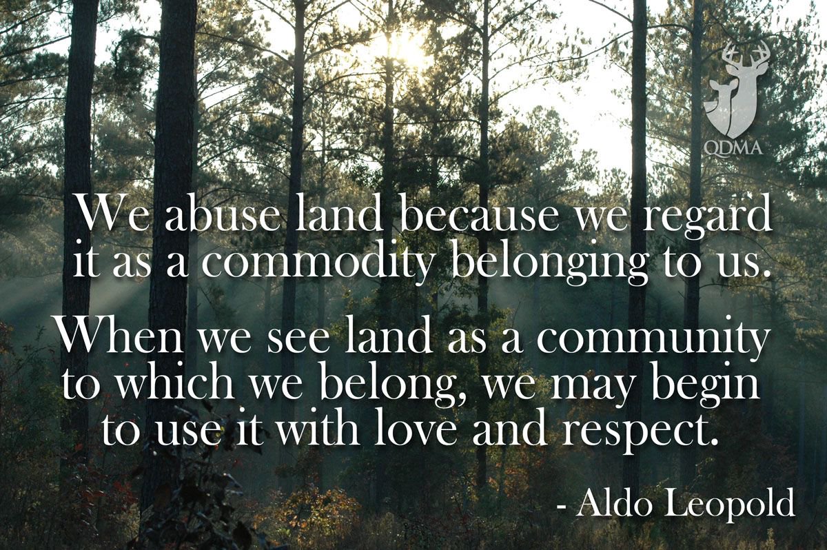 deerassociation's tweet photo. Wise words from Aldo Leopold. https://t.co/WJB2Ck80Ox