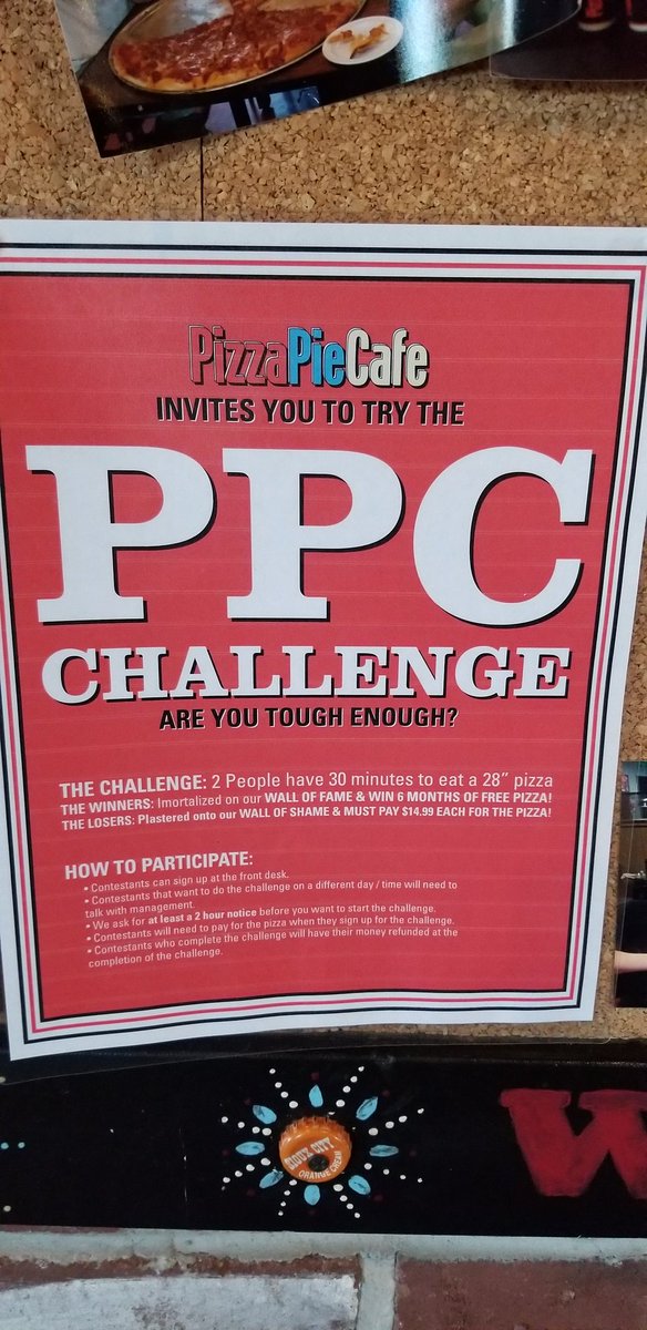 Livestream starts in 2.5 hours at 3:30 PM CT on my facebook channel. <a href="/PizzaPieCafe1/">Pizza Pie Cafe</a> North Ogden, UT. 

Only 1 team has beaten this challenge, while close to 100 have failed.

Prize is a free meal plus one free pizza buffet/drink per week for 26 weeks. Cards cannot be transferred.