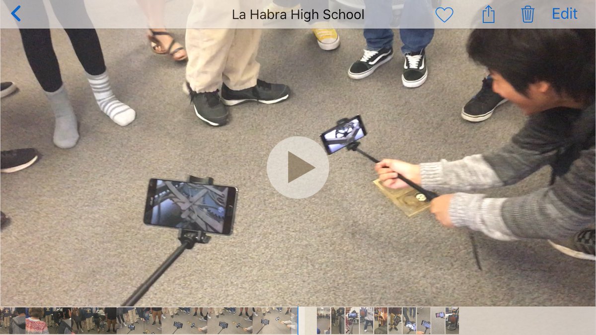 LHHSCompSci's tweet photo. @LaHabraHS #APCSP Ss enjoy a #GoogleExpedition followed by a great discussion with Google rep about what the tech looks like under the hood. #CSforAll https://t.co/7k34EuA6B8