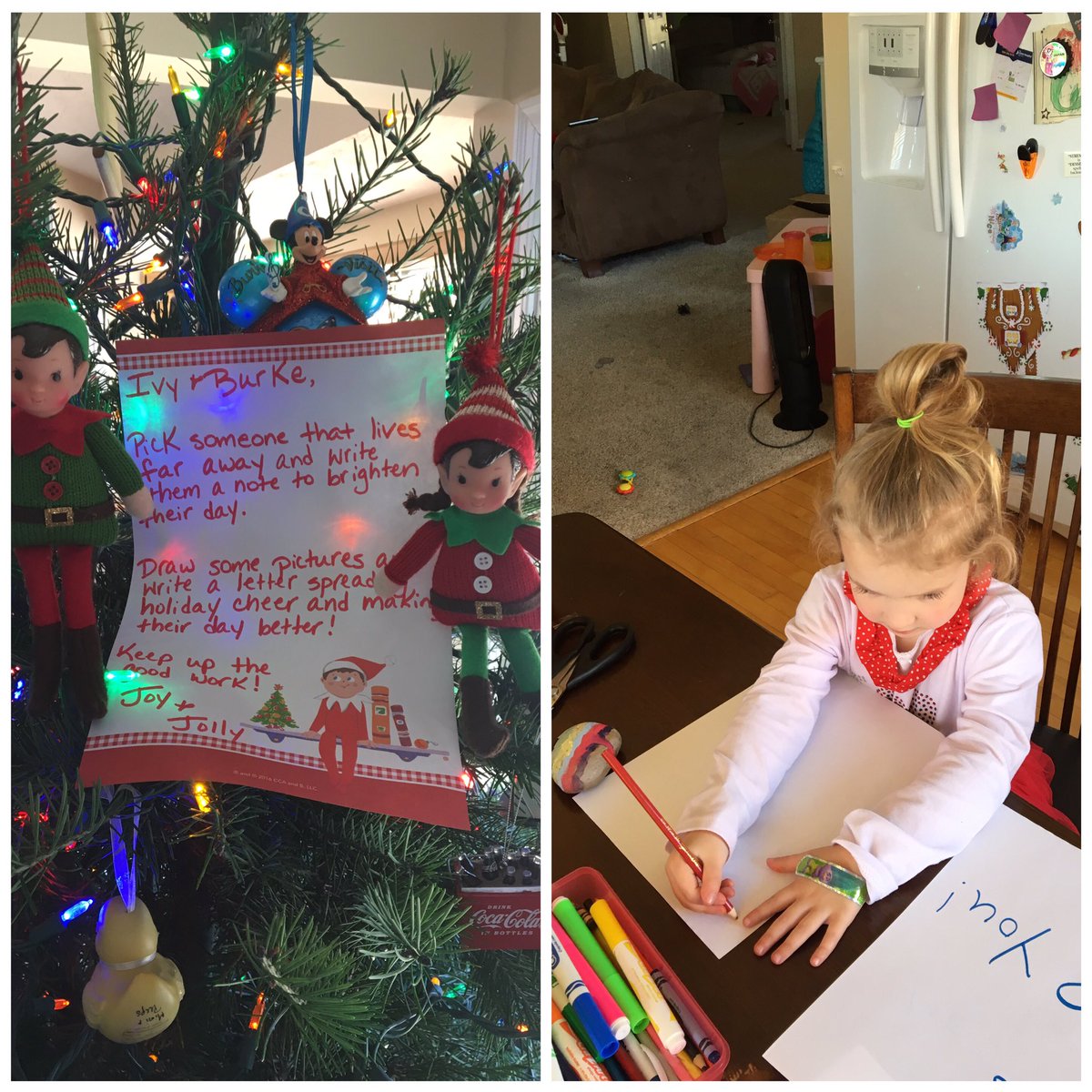 MommaBundyx2's tweet photo. Write a letter to someone far away and help brighten their day! #eleontheshelf #kindnesselves #randomactofkindness https://t.co/ZRakg688IV