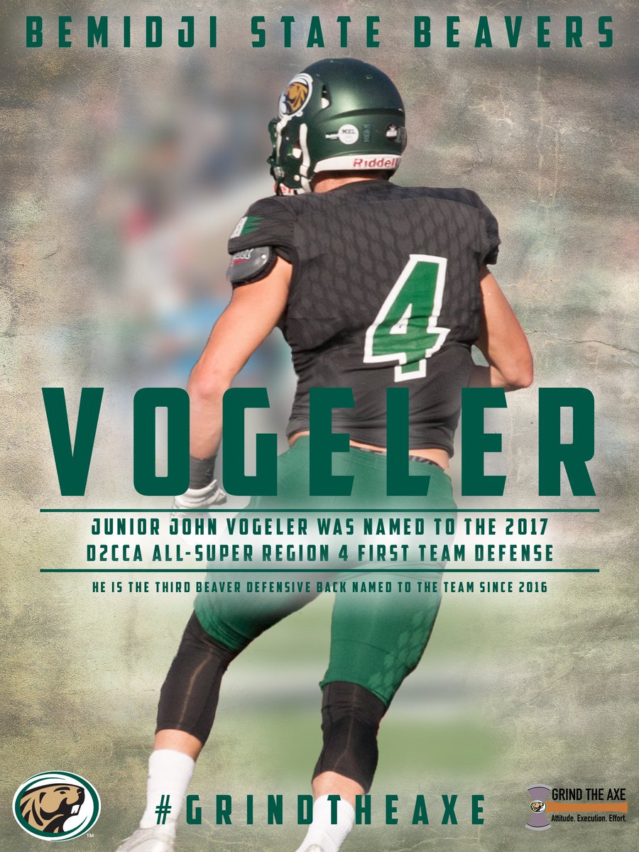 <a href="/JVOGS15/">John Vogeler</a> lands spot on <a href="/d2cca/">Division II CCA</a>
All-Super Region 4 First Team Defense

#GrindTheAxe #BeaverTerritory 

RELEASE: bit.ly/2jDMLVE