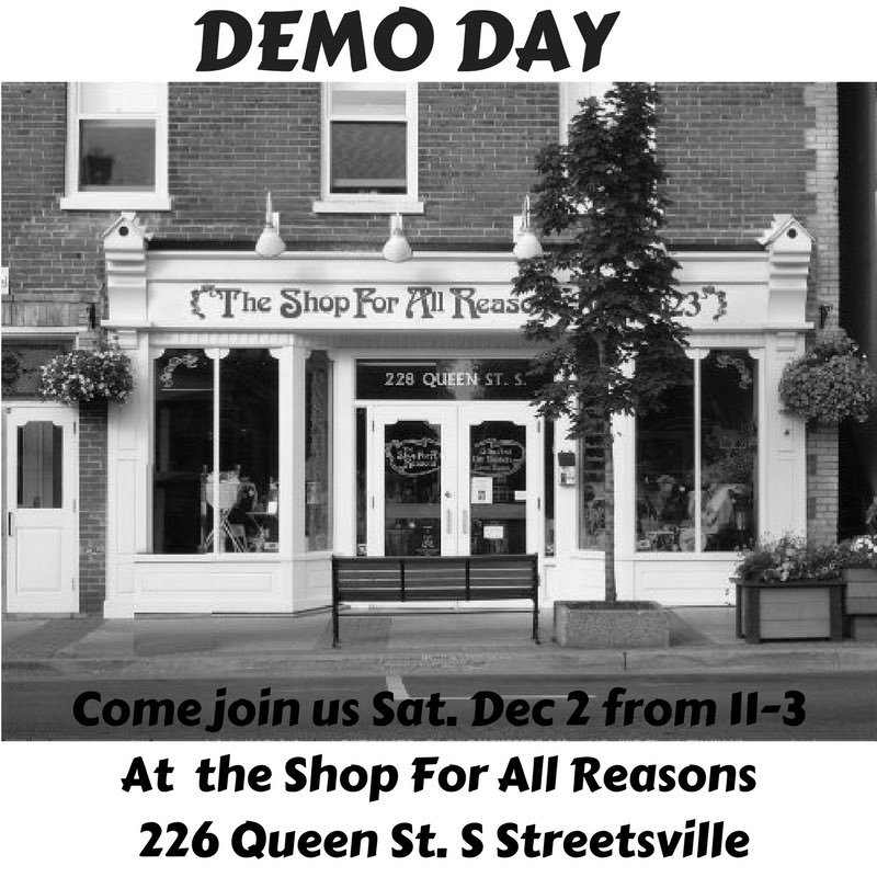 thedavidsonco's tweet photo. Looking for something to do tomorrow? Come see us at the Shop for All Reasons in Streetsville. #ChristmasIsComing #funwiththedavidsonco https://t.co/4miU4ZnK0r