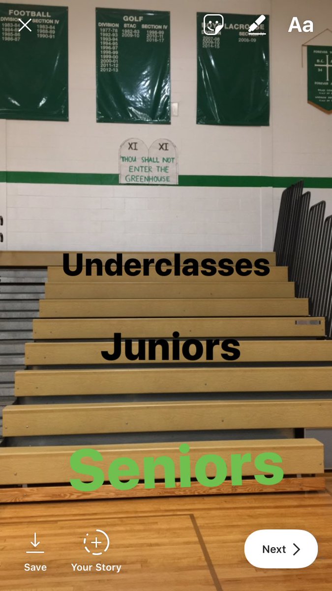 sccgreenhouse's tweet photo. All students are reminded of a special privilege called SENIORITY #Respect https://t.co/65OoLgJFK4