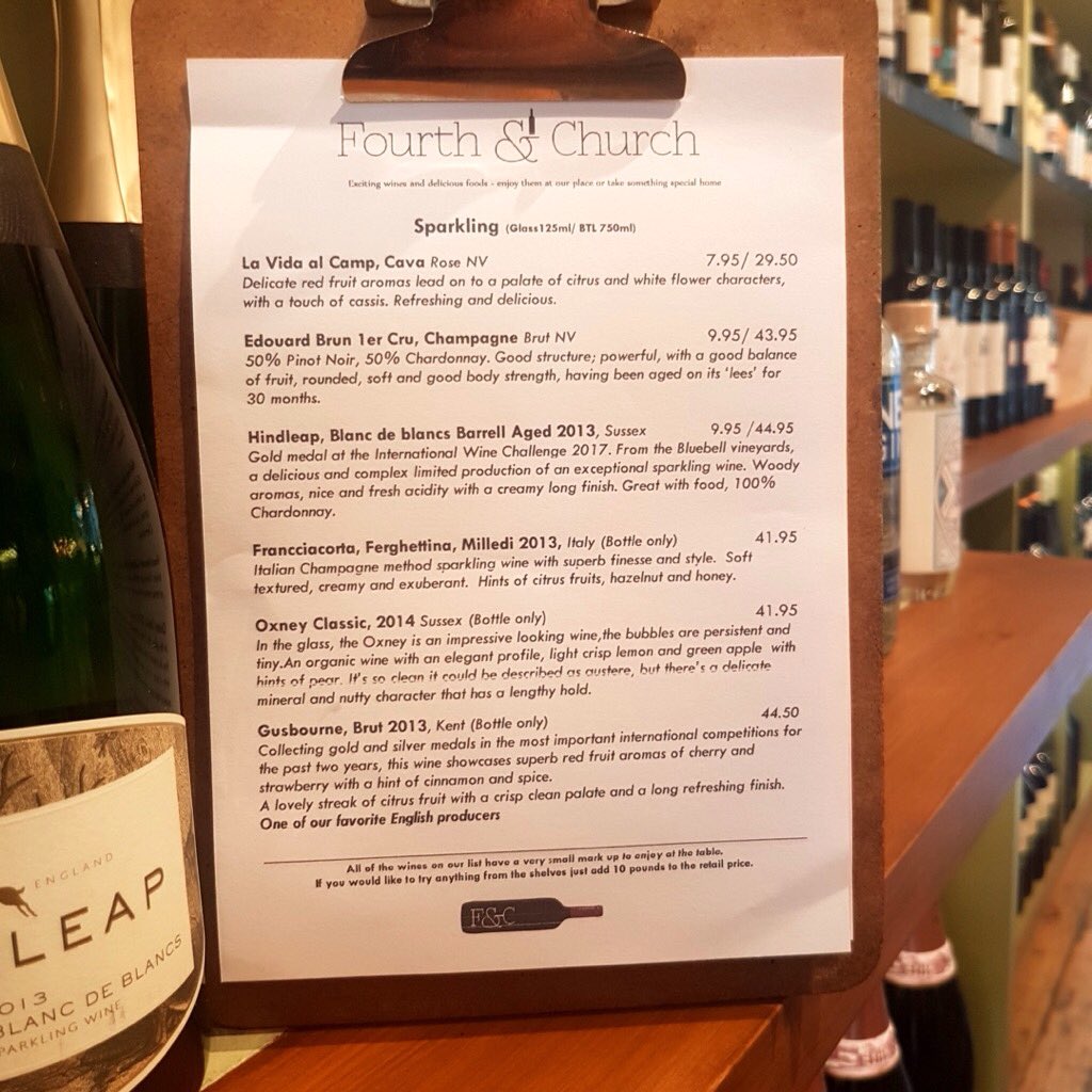 FourthAndChurch's tweet photo. Friday is all about Fizz!
Start this weekend with a sparkler from Sussex, Kent or Champagne - not forgetting Spain and Italy.
Cheers!
#Gusbourne #Bluebell #Oxney #Franciacorta #EdouardBrun #LaVidaalCamp #penedes
@ButlersWine #EnglishSparklingWine
#Independant #ShopLocal https://t.co/sNFnCxdeto