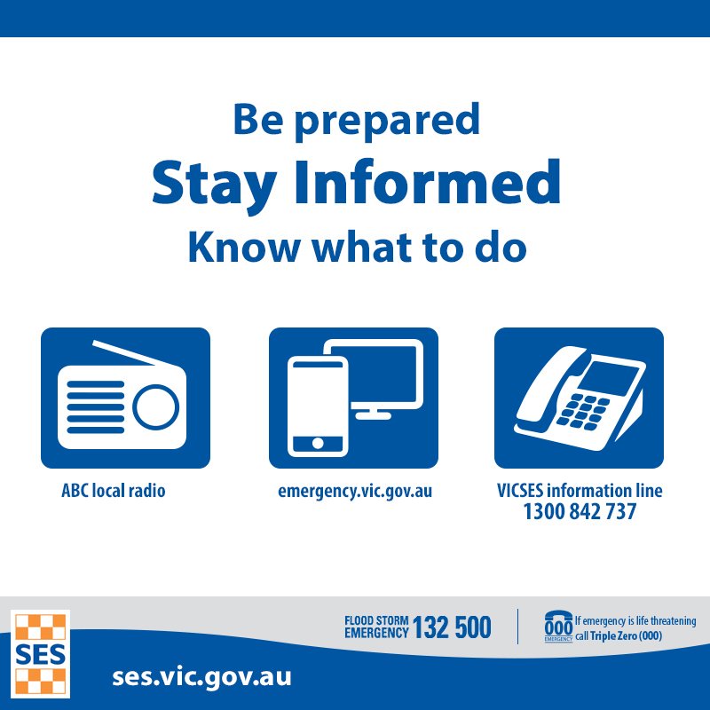 We're on board at the State Control Centre due to the potential flooding and heavy rainfall expected across Victoria. Keep an eye on emergency.vic.gov.au for warning updates. #vicfloods #vicstorms
