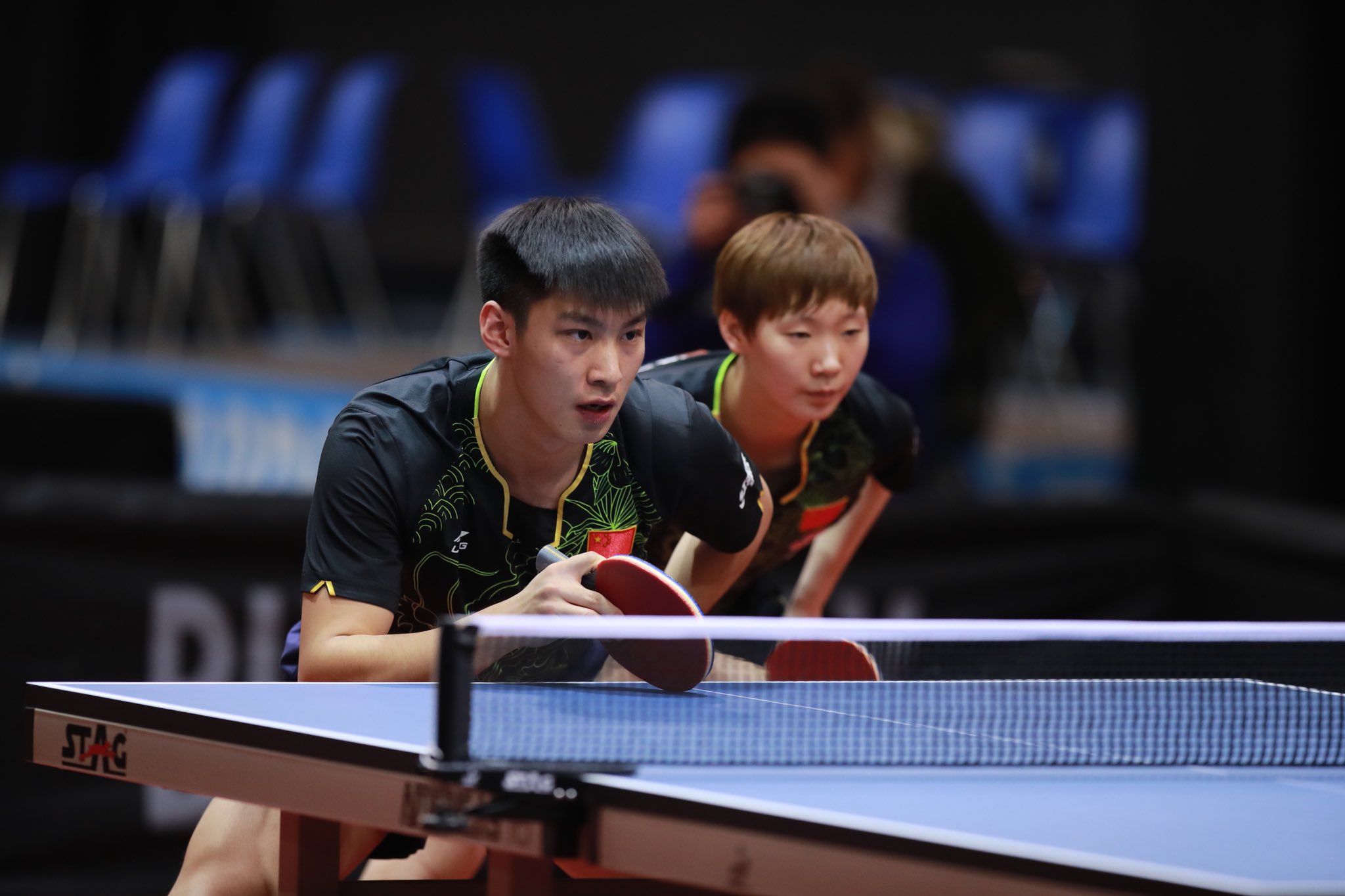 World Table Tennis on Twitter: "Xue Fei &amp; Wang Manyu sets up semifinals  meeting with Adina Diaconu &amp; Cristian Pletea with a 4-0 win over mixed  associations duo Adriana Diaz &amp; Vladimir