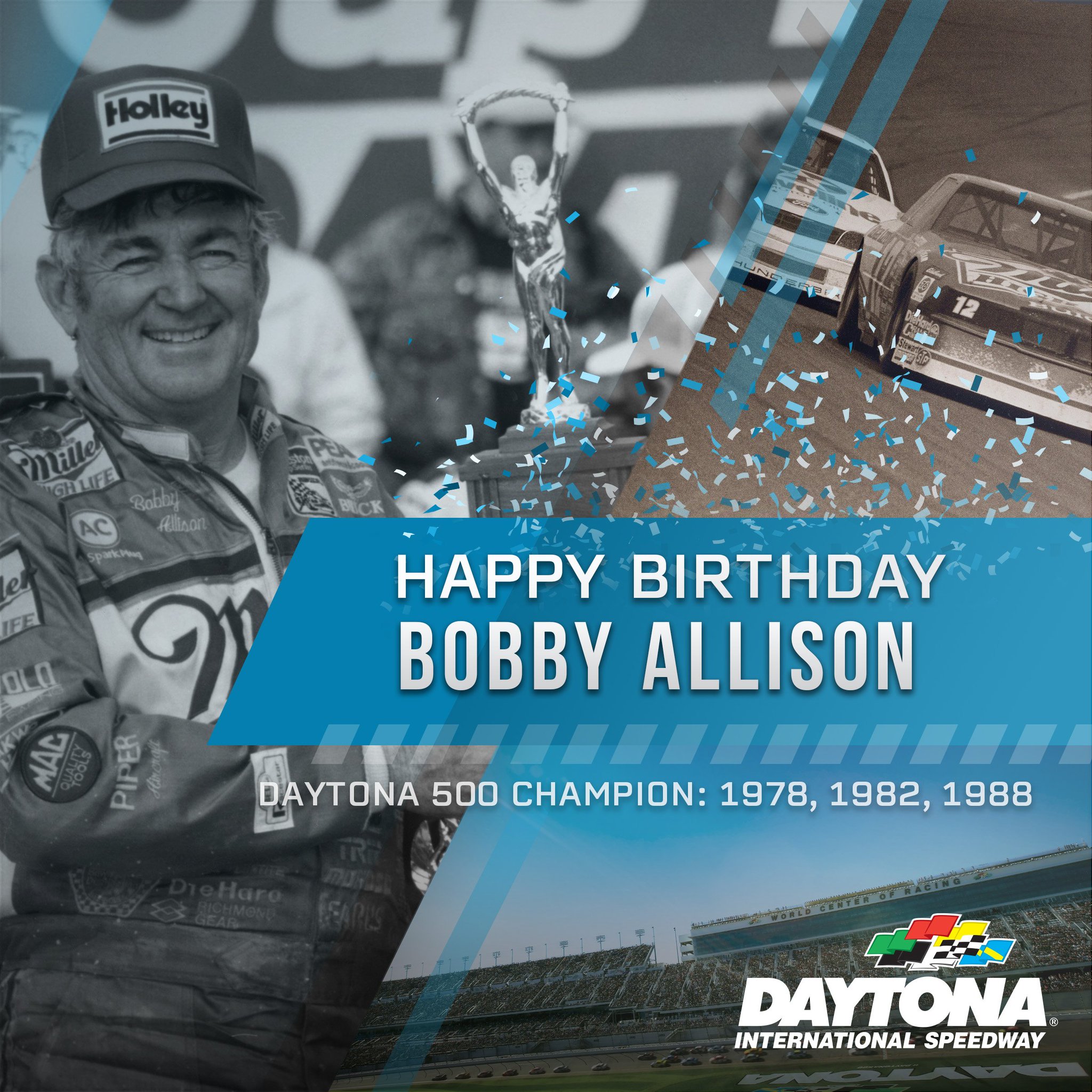 Happy Birthday to 3X Champion Bobby Allison! 