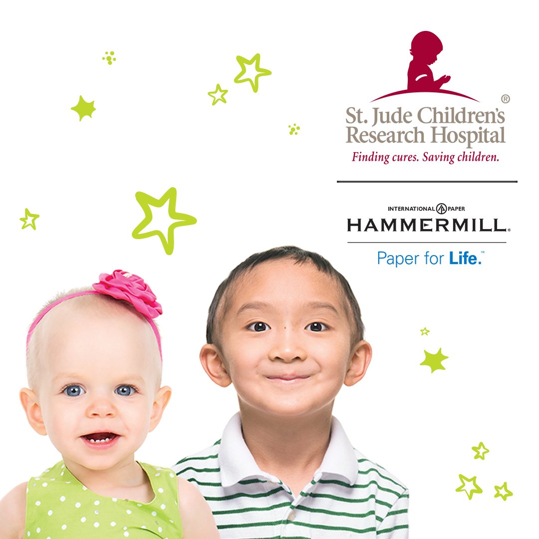 Hammermill's tweet photo. Join Hammermill® paper in supporting St. Jude by retweeting this post. @Hammermill will donate $1. #Hammermill #GiveThanks #FindaCure https://t.co/s4UJbZqfYA