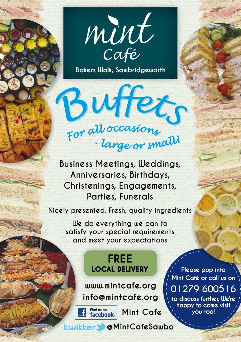 MintCafeSawbo's tweet photo. Mint Cafe Buffets
ALL OCCASIONS - INCLUDING XMAS PARTIES! (HOME &amp; OFFICE)
https://t.co/M1ylXksTTo 
Michele xx https://t.co/Epp5lRpXKN
