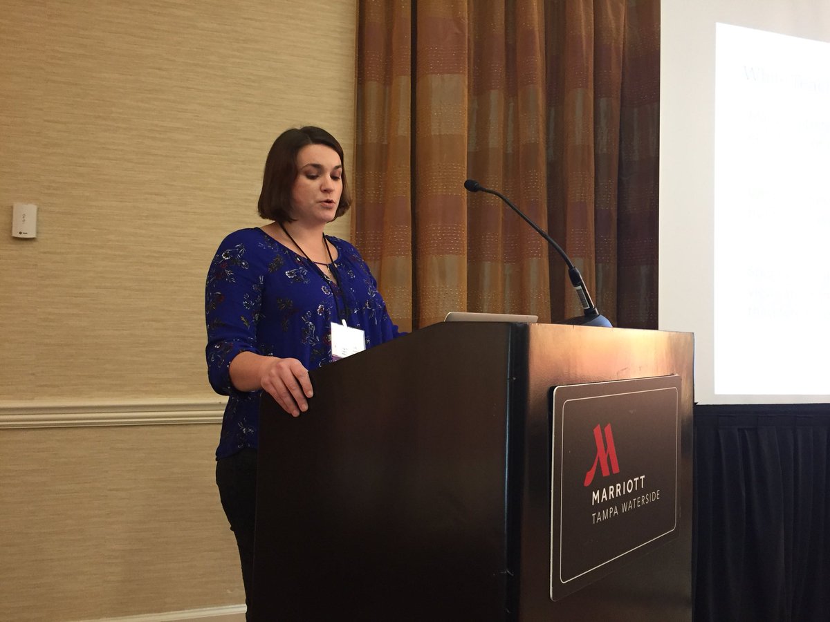 AmandaJGodley's tweet photo. Christina Ashwin @PittSchoolofEd PhD student on how race-conscious white teachers talk about own racial & linguistic privilege #LRA2017 https://t.co/49zHMKGEJq