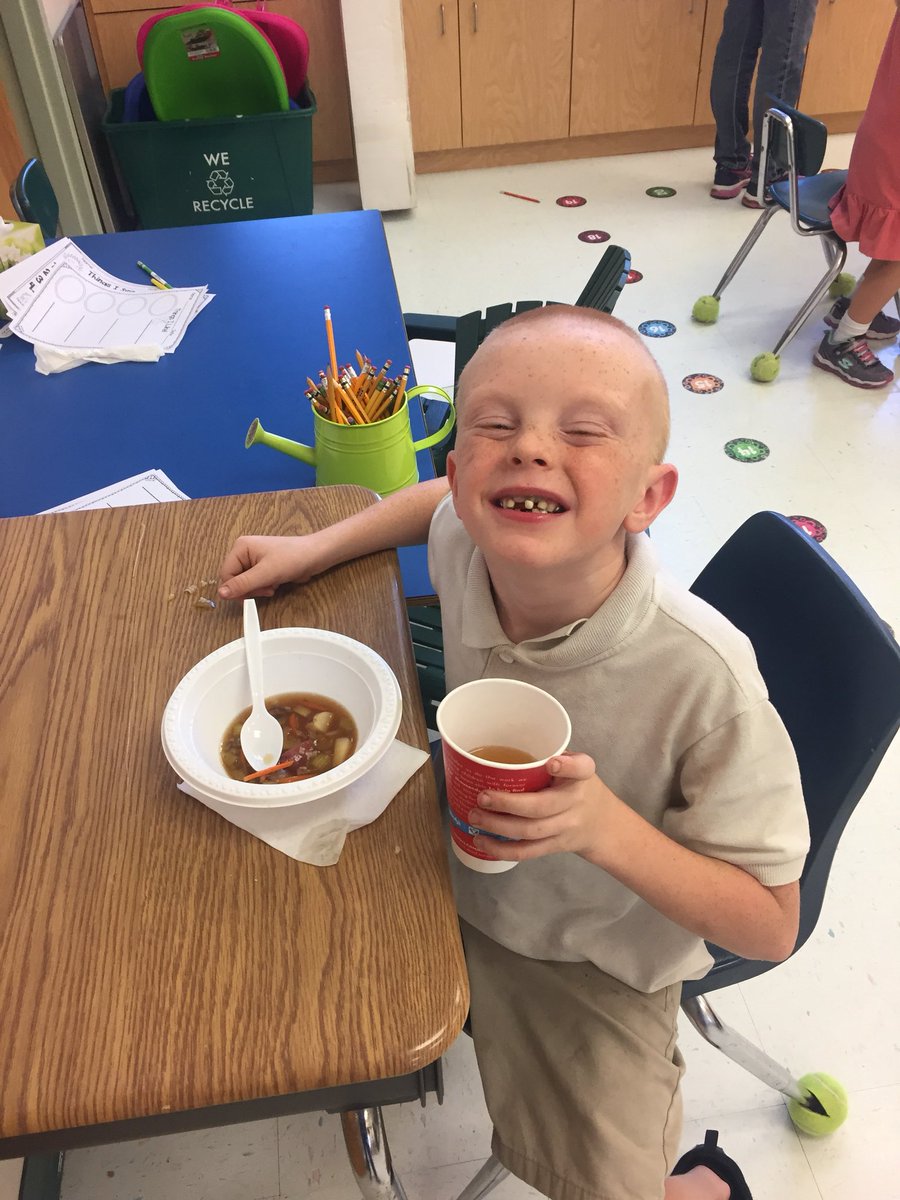 alfonso_kathy's tweet photo. Kinders bringing Stone Soup into their world. #believein180 #positivelyportorange #PortOrangeVCS. https://t.co/IsJ2FR7liE