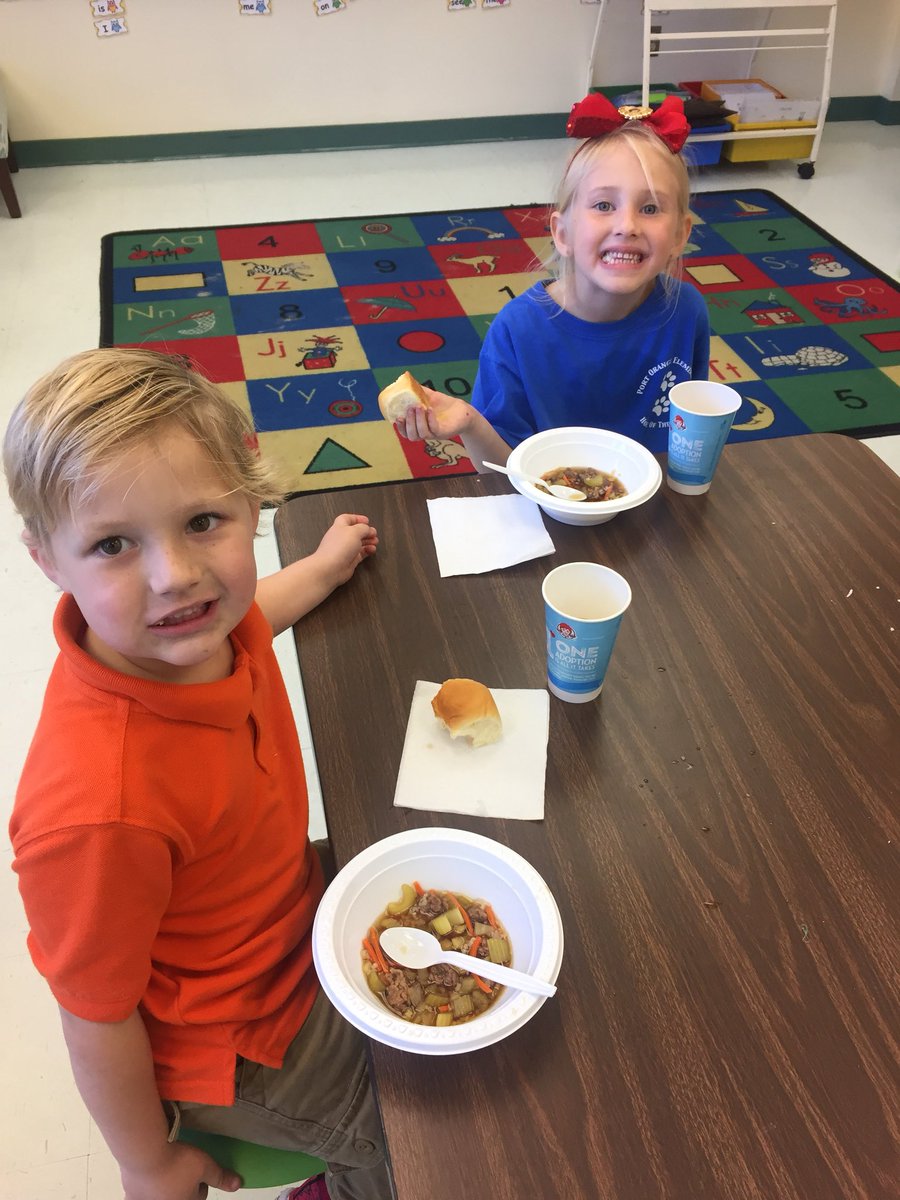 alfonso_kathy's tweet photo. Kinders bringing Stone Soup into their world. #believein180 #positivelyportorange #PortOrangeVCS. https://t.co/IsJ2FR7liE