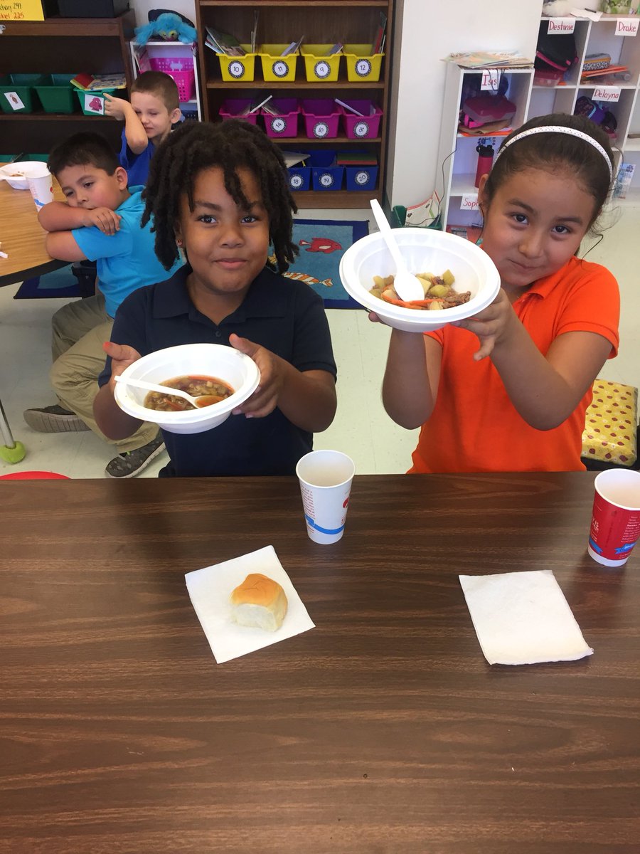 alfonso_kathy's tweet photo. Kinders bringing Stone Soup into their world. #believein180 #positivelyportorange #PortOrangeVCS. https://t.co/IsJ2FR7liE