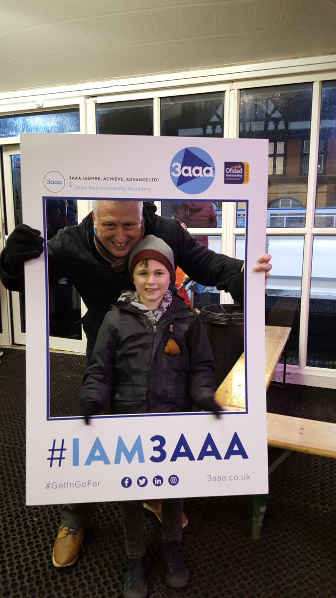 LeezylonLeon's tweet photo. @DerbyLIVE ice rink launch watching @singfor_TIF and having a pic with Michael #Iam3AAA https://t.co/eYcHwD7ueY