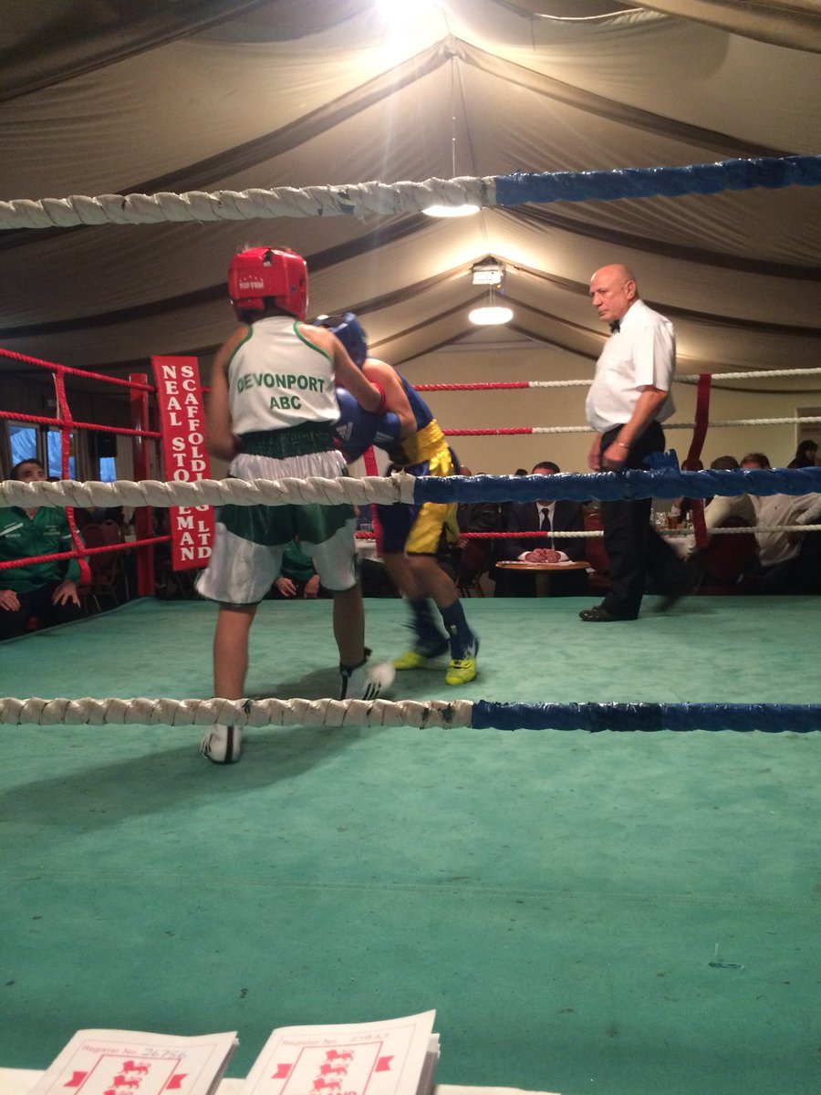devonportboxing's tweet photo. December show well underway @AlbionRFC Kobe Barnes debuts with class points win @Johnfri34586274 https://t.co/cwCCArSXHA