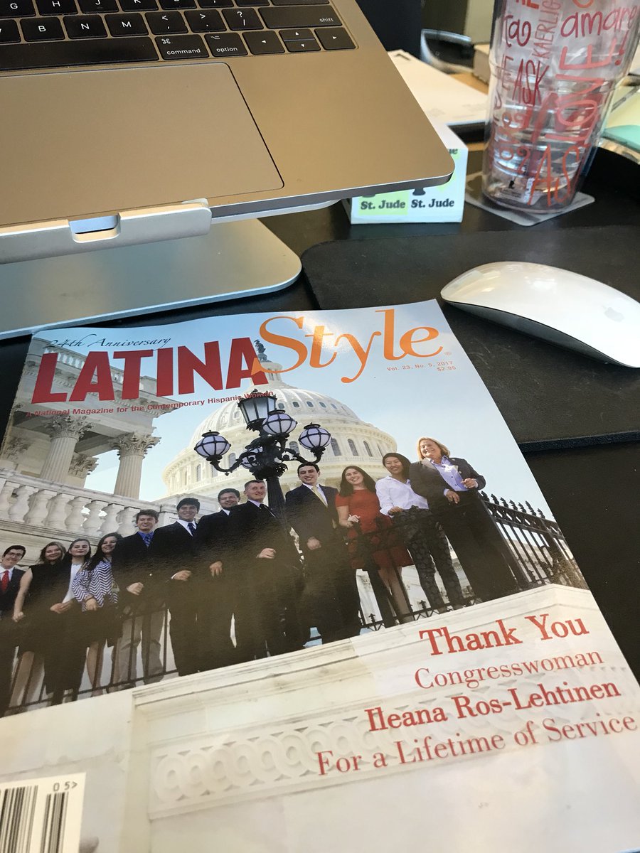 Weekend reading. <a href="/LATINAStyleMag/">LATINA Style Inc.</a> salute to <a href="/RosLehtinen/">Ileana Ros-Lehtinen</a>-the 8th wonder of the World! #Latina #MYHeroine