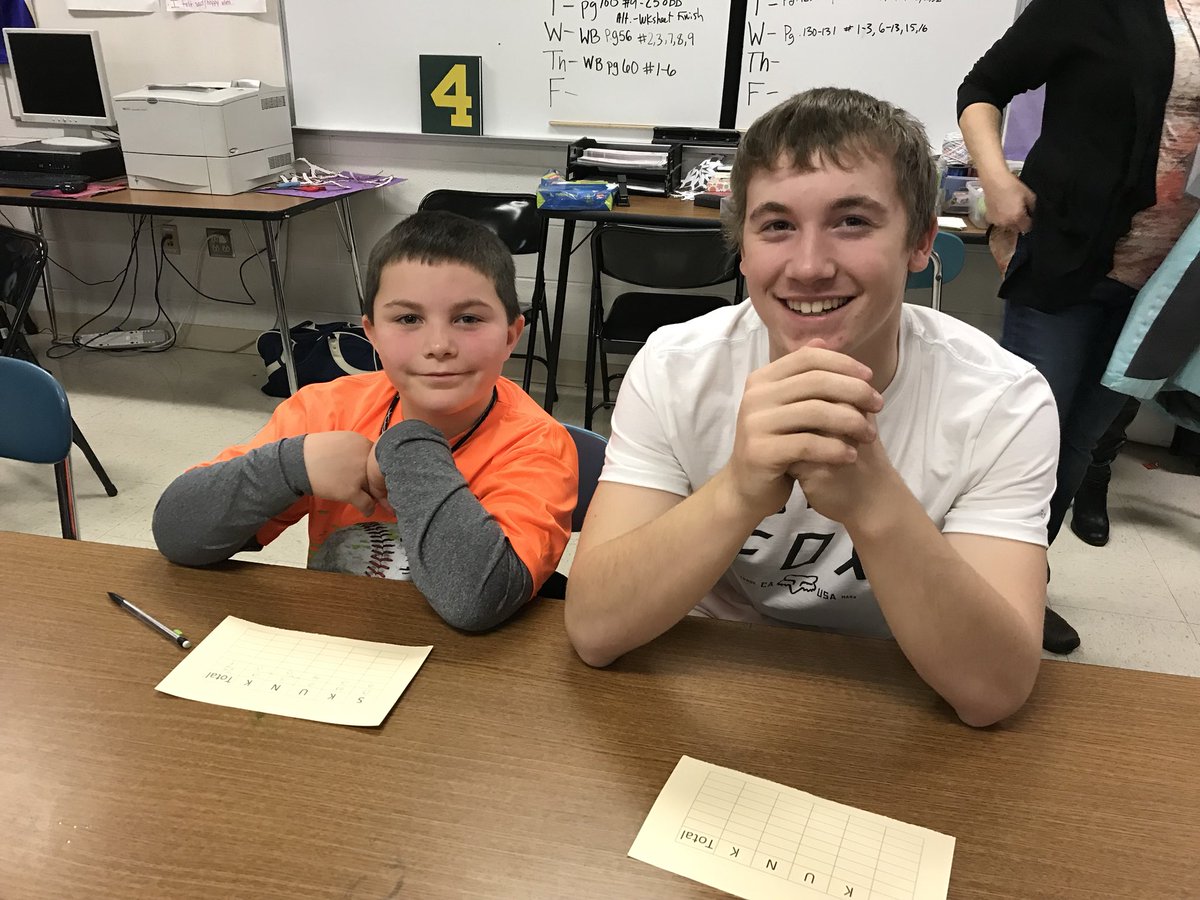 BCSD_NickKaiser's tweet photo. TCE 3rd graders visited the Middle School today for fun math and writing activities. https://t.co/kCX44WDLUI