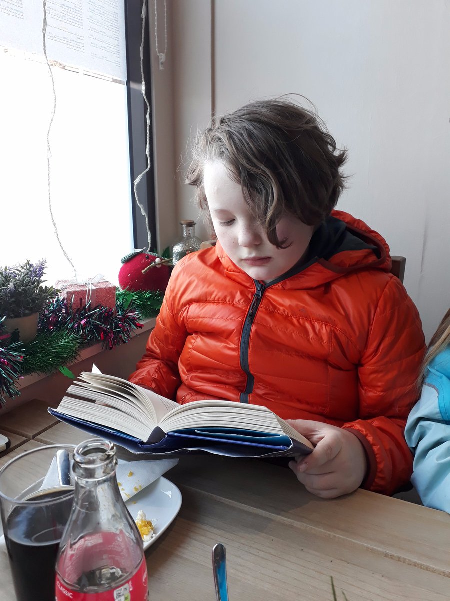WBurghPrimary's tweet photo. Charlotte and Daniel reading in the cafe and outside B&amp;Q. #ReadingDares #BookWeekScot #WillybugsRead Fantastic effort! https://t.co/se94avLM1b