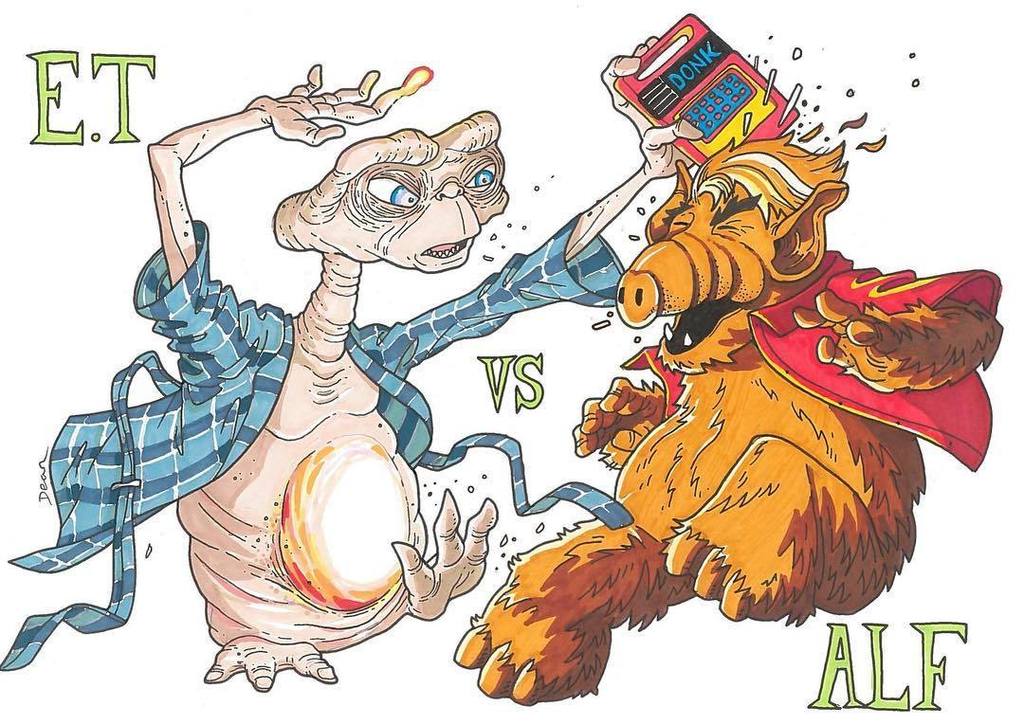 DirteesShop's tweet photo. #versusfriday ET vs Alf, place your bets now. Who will win and why?
#et #vs #alf #extraterrestrial #versus #alien #geek #fight #battle #aliens #area51 #xfiles #thexfiles #stevenspielberg #gremlins #goonies #predator #starwars #startrek #atari https://t.co/3JFKhV1uY1 https://t.co/2esGt6UyBk