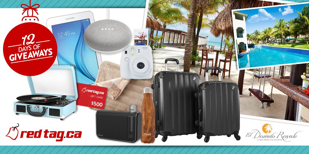 redtagca's tweet photo. ’Tis the season for our 12 Days of Giveaways! 🎁
We’re giving YOU a chance to #win 1 of 12 wonderful prizes including a grand prize trip for 2 to the @ElDoradoResorts  

Enter Here: https://t.co/K8IVSJZSoZ https://t.co/7ZOUrYDkis