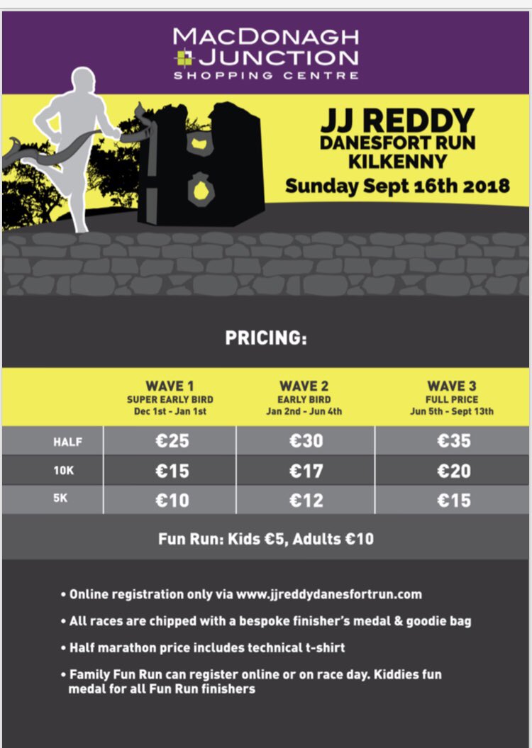 danesfortrun's tweet photo. #Registration is open 🙌🏼 #SuperEarlyBird prices available for ONE MONTH ONLY 🎉 https://t.co/lfKei4Zw3K #DanesfortRun #TeamJJReddy #MacDonaghJunction @MacDonagh @danesfortrun https://t.co/AHgTxpWVzE