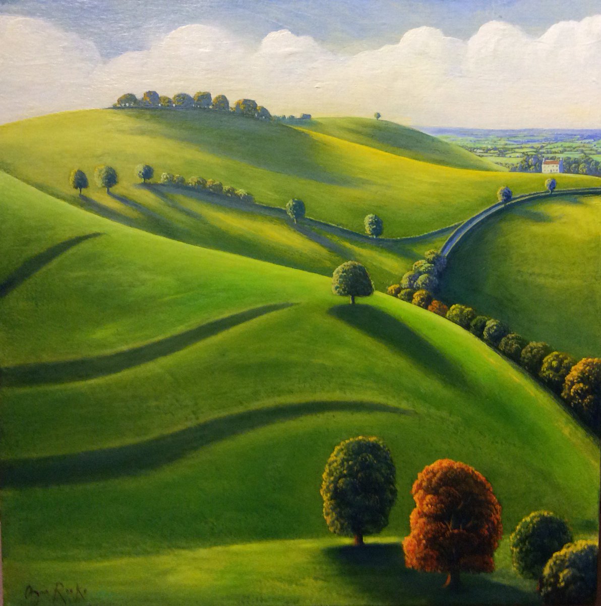 CinnamonCorner's tweet photo. A close up of one of Angie Rooke's paintings. #Somerset #art https://t.co/SVyZTRUR7h