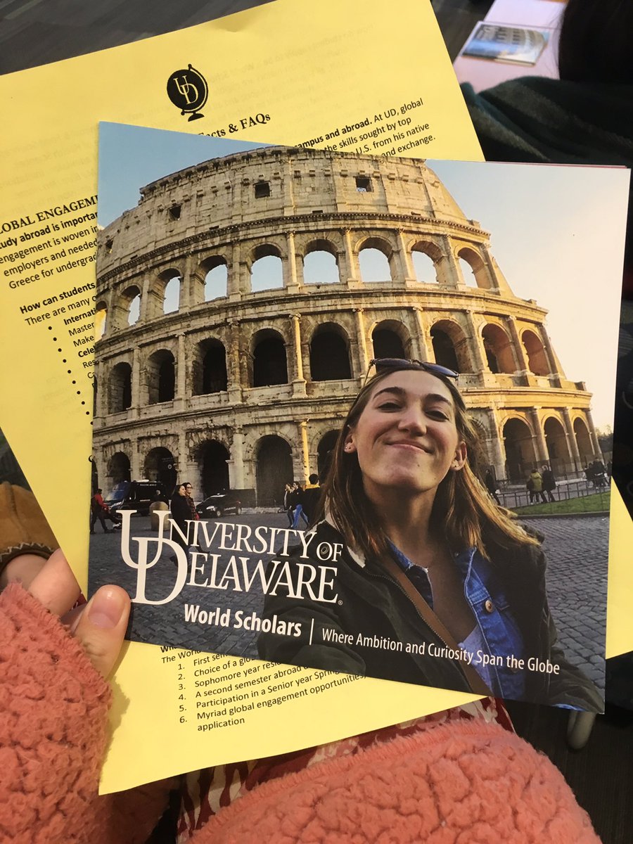 BlueHenKathryn's tweet photo. @BlueHenKris you're the new face for the World Scholars!! #UDAbroad https://t.co/e4yZ2yZ83z