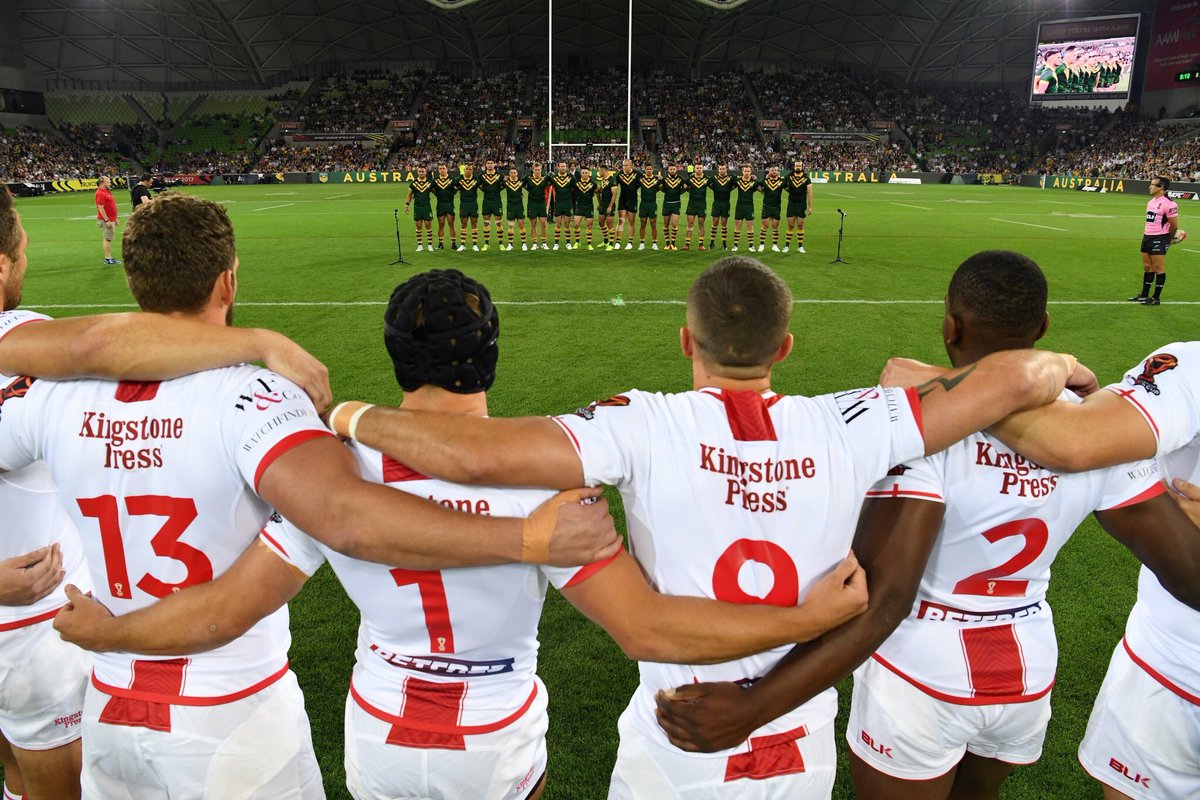 GregMulholland1's tweet photo. At 9am in the morning an #England team is in a #WorldCupFinal. If youโre a proud #English person get up & cheer @England_RL so they can #BringItHome! #England #GetBehindEngland #WallofWhite @RLWC2017 #rlwc2017 https://t.co/JfHtpM3uO8