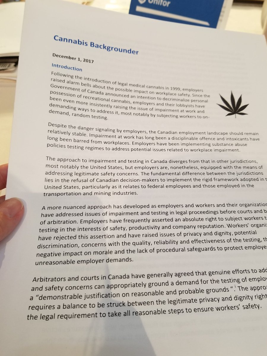 VP_Prevost's tweet photo. @niki_lundquist explaining that testing for cannabis use does not =safety with employers #ORC2017 https://t.co/a1WBIFifbq