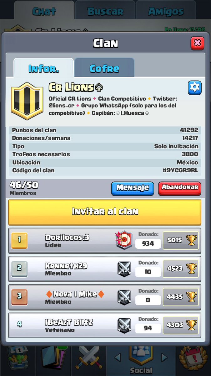 lions_cr's tweet photo. Estamos reclutando jugadores para el competitivo. cualquier interesado mande MD.
Gracias por su atención!!!. https://t.co/nMCkCU2vWG