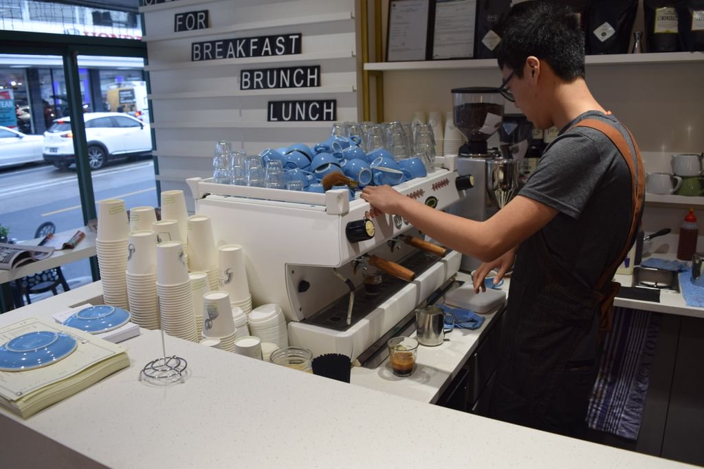 FromOnHigh412's tweet photo. Serving delicious coffee is what our baristas are trained to do! Come on down and taste for yourself! #prahrancafe #melbourneeats #coffee #melbournecoffee https://t.co/hikjKM8a5z