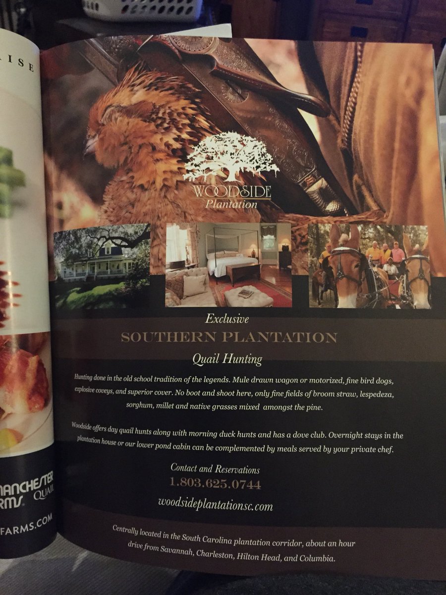 Woodside_SC's tweet photo. Check out our ad in Covey Rise Magazine! @CoveyRiseMag https://t.co/0eKq8hFIBw
