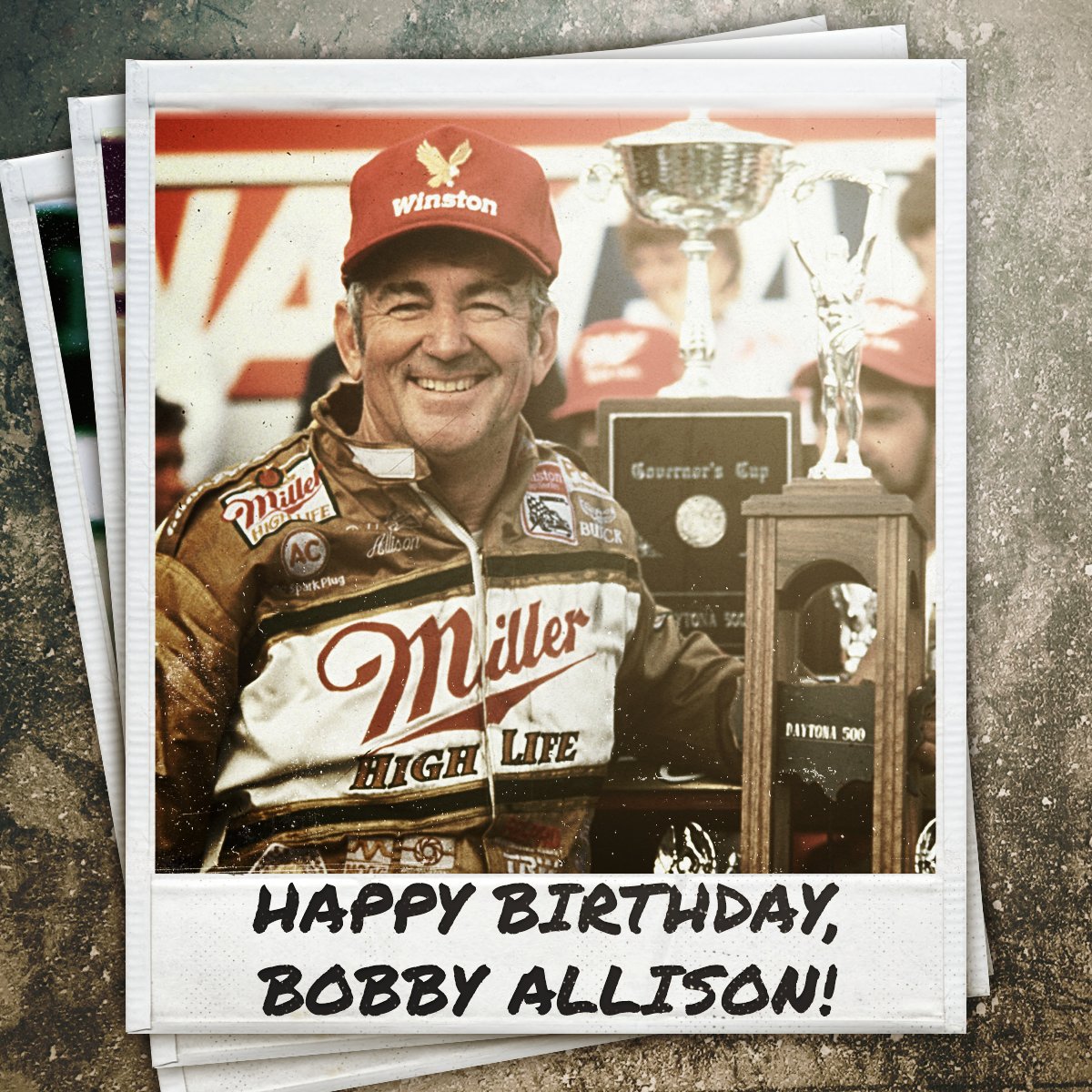 Happy birthday to the three-time Daytona 500 winner, 1983 champion, and inductee Bobby Allison! 