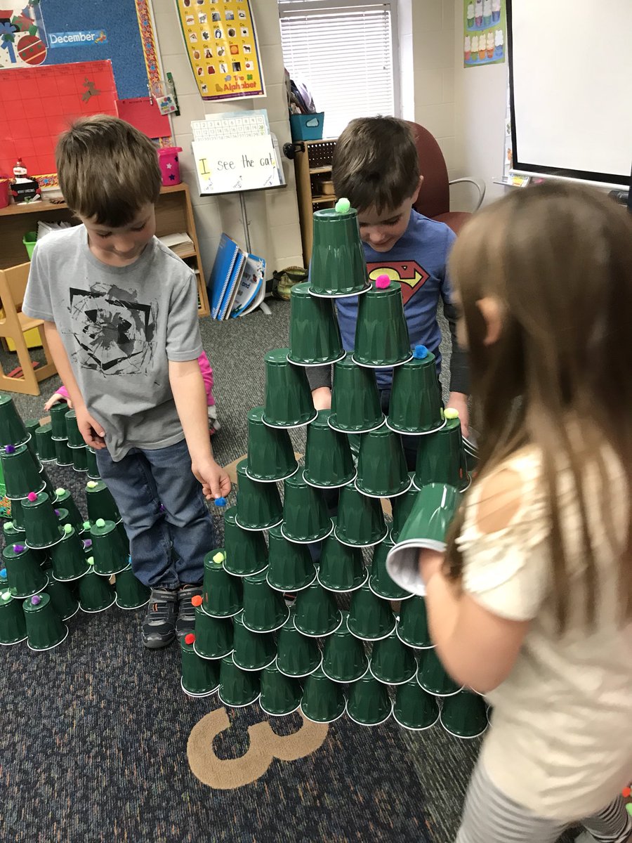 KellyKorbitz's tweet photo. Fun Friday -STEM Stations!
*Christmas tree building challenge!     #creativemindschristmas https://t.co/2NPkpFY8X7