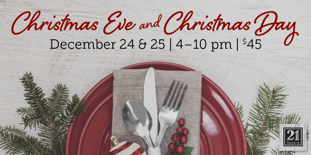 TRBMarriott's tweet photo. Deck the halls and fill your bellies at #21Square on Christmas Eve &amp; Christmas with a 3-course meal for $45 per person. To make a reservation, go to https://t.co/cO42HJMVRu or call (310) 543-6034. 🎄 https://t.co/TZMgcQ46QS